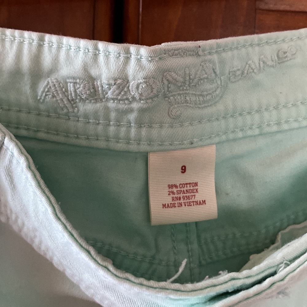 Arizona Jean Co Aqua Blue Shorts - Picture 3 of 3